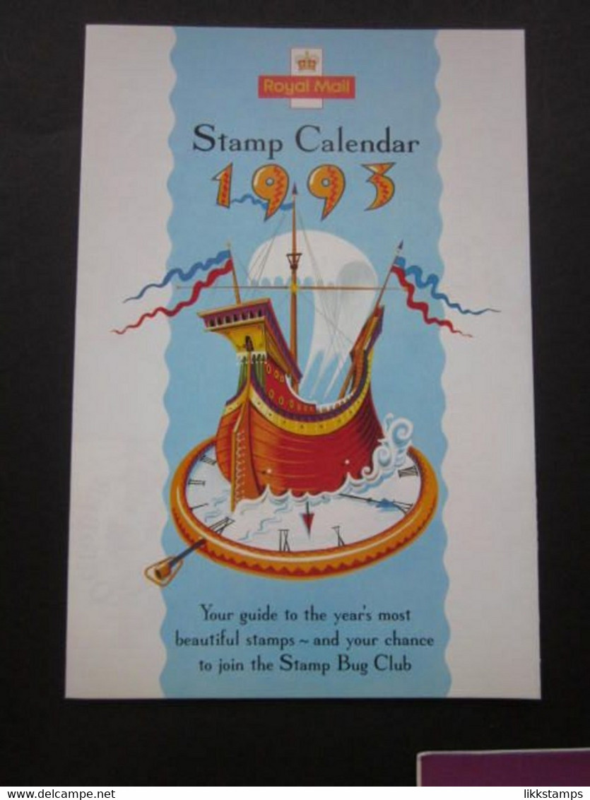 GROUP OF FIVE ROYAL MAIL STAMP BUG CALENDARS - Ranging From 1992 To 1997 ( 02091 ) - Grand Format : 1991-00