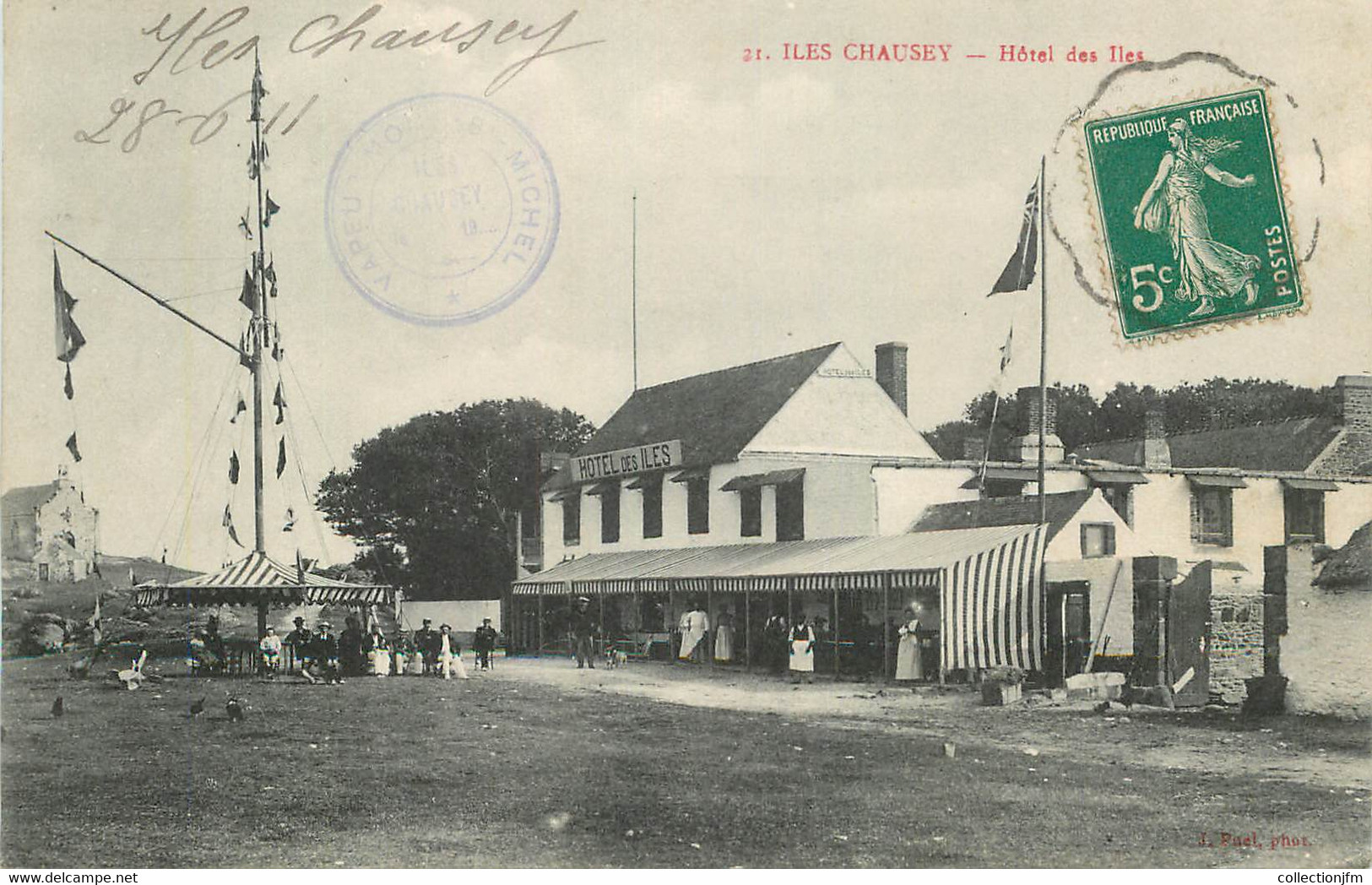 CPSM FRANCE 50 "Iles Chausey, Hotel Des Iles" - Other & Unclassified