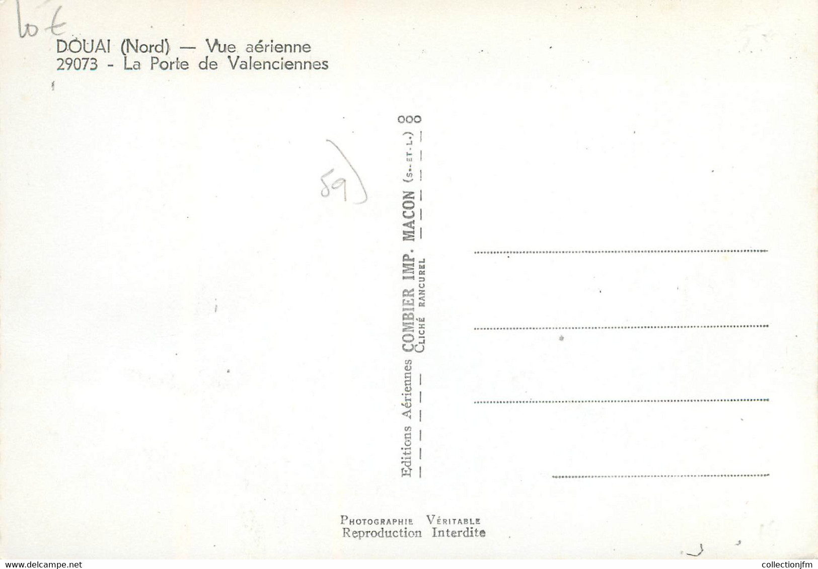 / CPSM FRANCE 59 "Douai, Vue Aérienne" - Douai