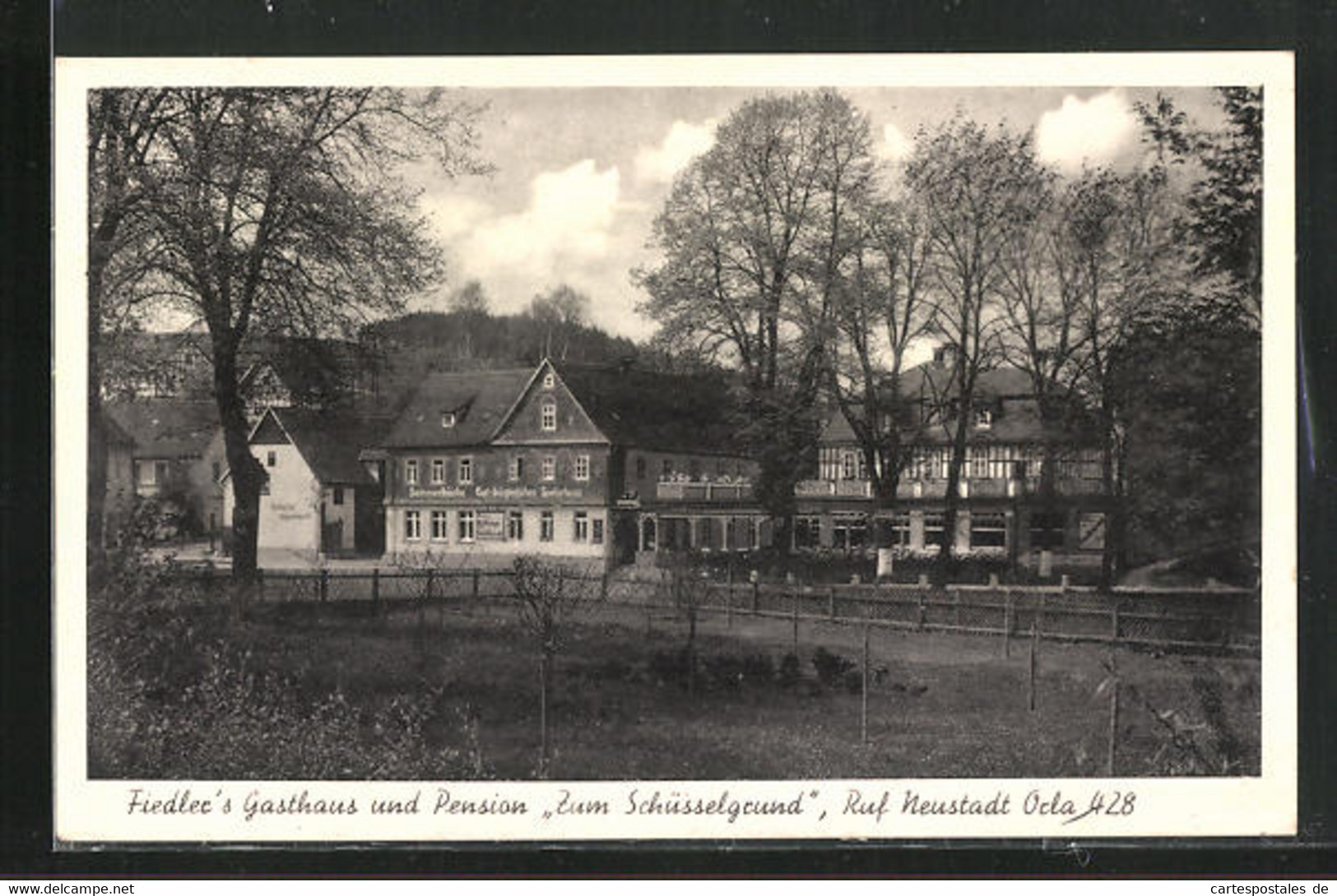 AK Neustadt-Orla, Gasthaus Und Pension Zum Schüsselgrund - Neustadt / Orla