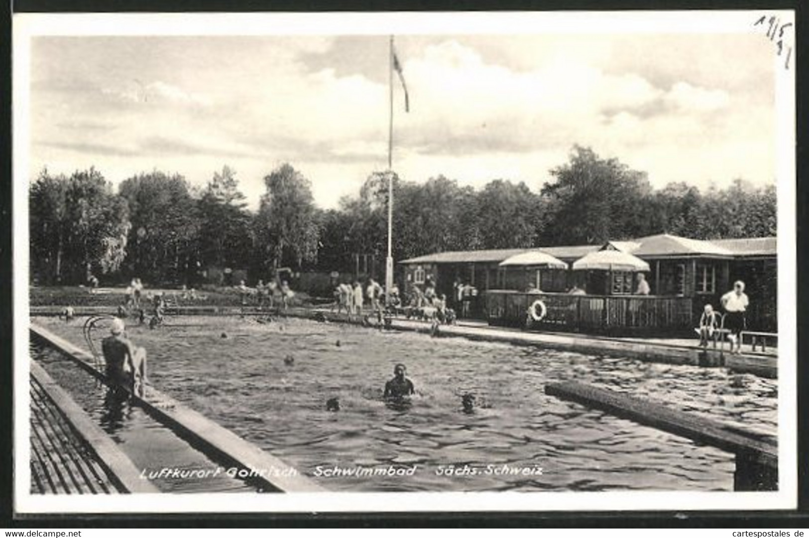 AK Gohrisch, Badegäste Im Schwimmbad - Gohrisch