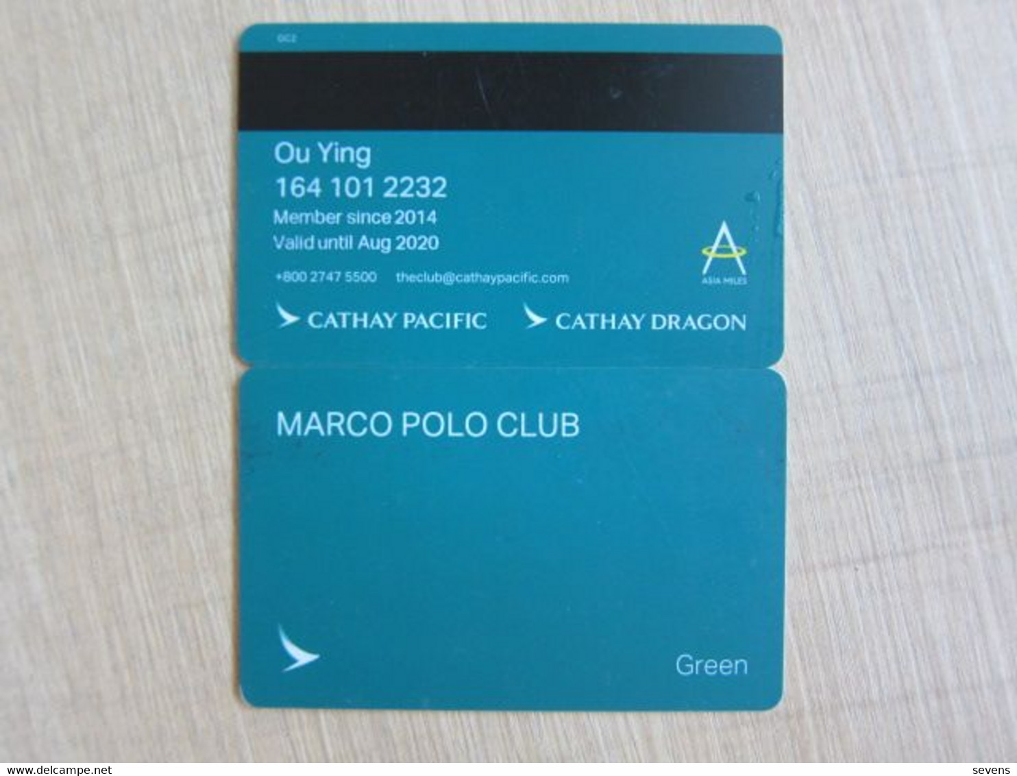 Cathay Pacific Airlines Mileage Card,Marco Polo Club Green Card - Unclassified