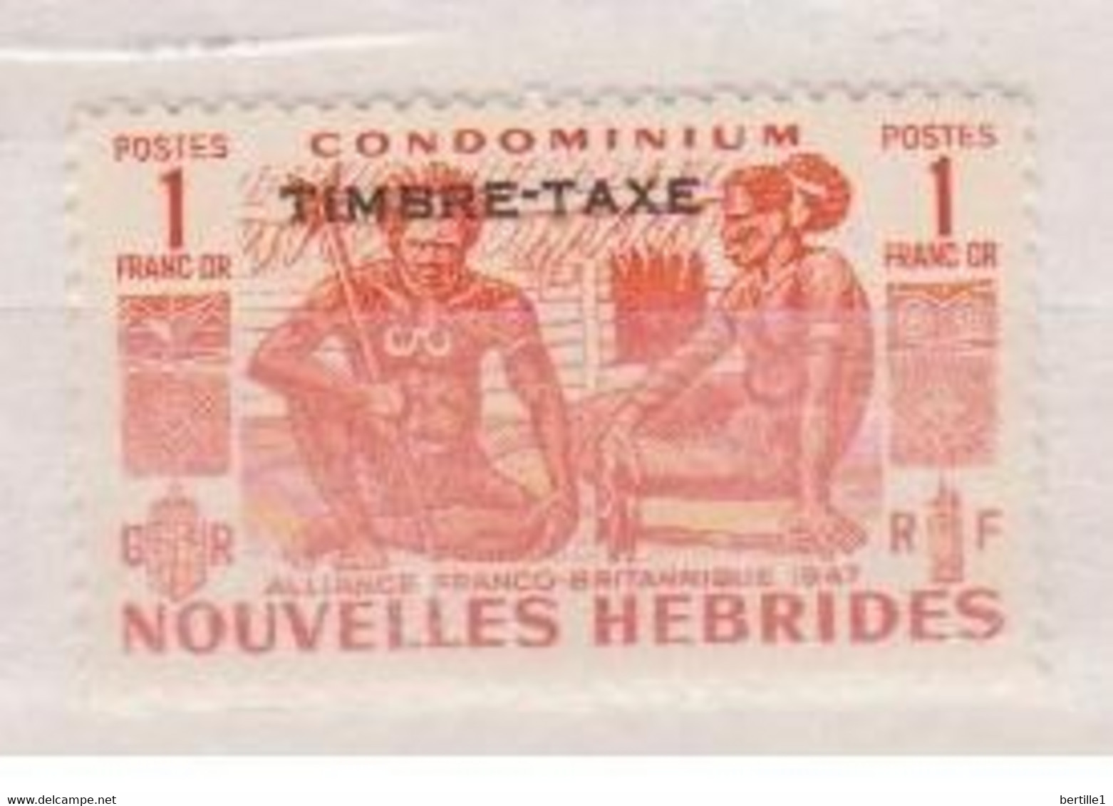 NOUVELLES HEBRIDES          N°  YVERT    TAXE 30  NEUF AVEC CHARNIERES       ( CH 04/09 ) - Portomarken