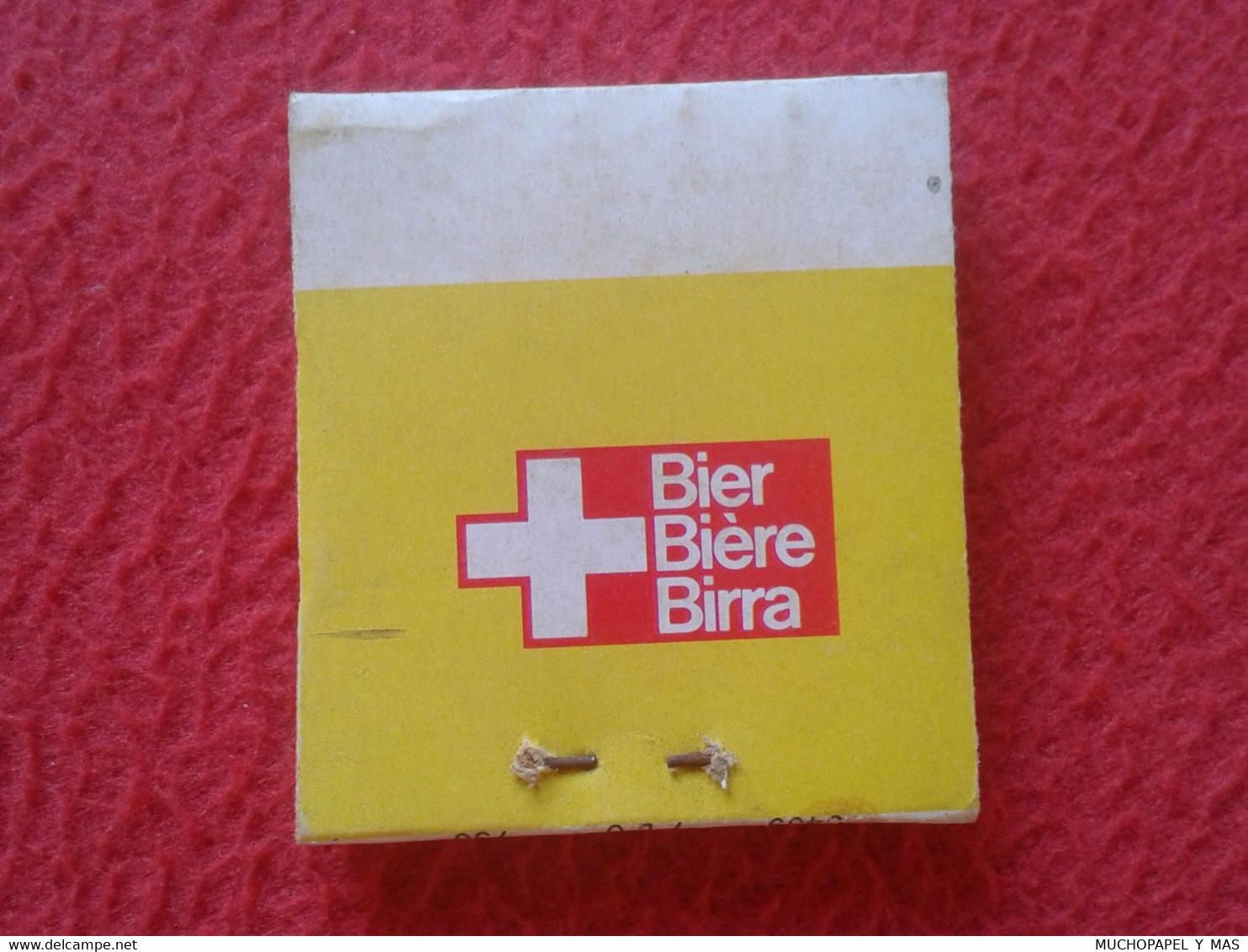 CAJA CERILLAS MATCHBOX BOÎTE D'ALLUMETTES CASTOR BIER BIÈRE BIRRA CERVEZA? 1970 AÑO DE LA NATURALEZA ANNÉE NATURE BEAVER - Boites D'allumettes