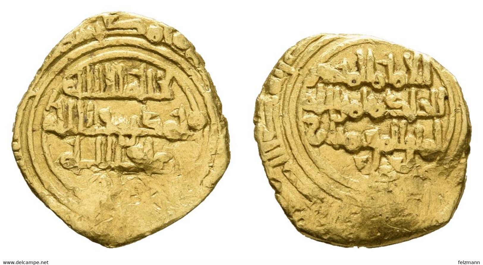 Al-Muizz-li-dinillah, 341-365 AH = 953-975, AV ¼ Dinar, Siqilliya (Palermo), Beschnitten, 0,93 G, S - Autres – Afrique