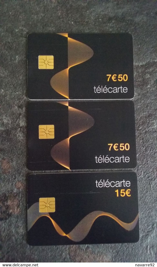 SERIE DE 3 TELECARTES DIFFERENTES !!! - 2012