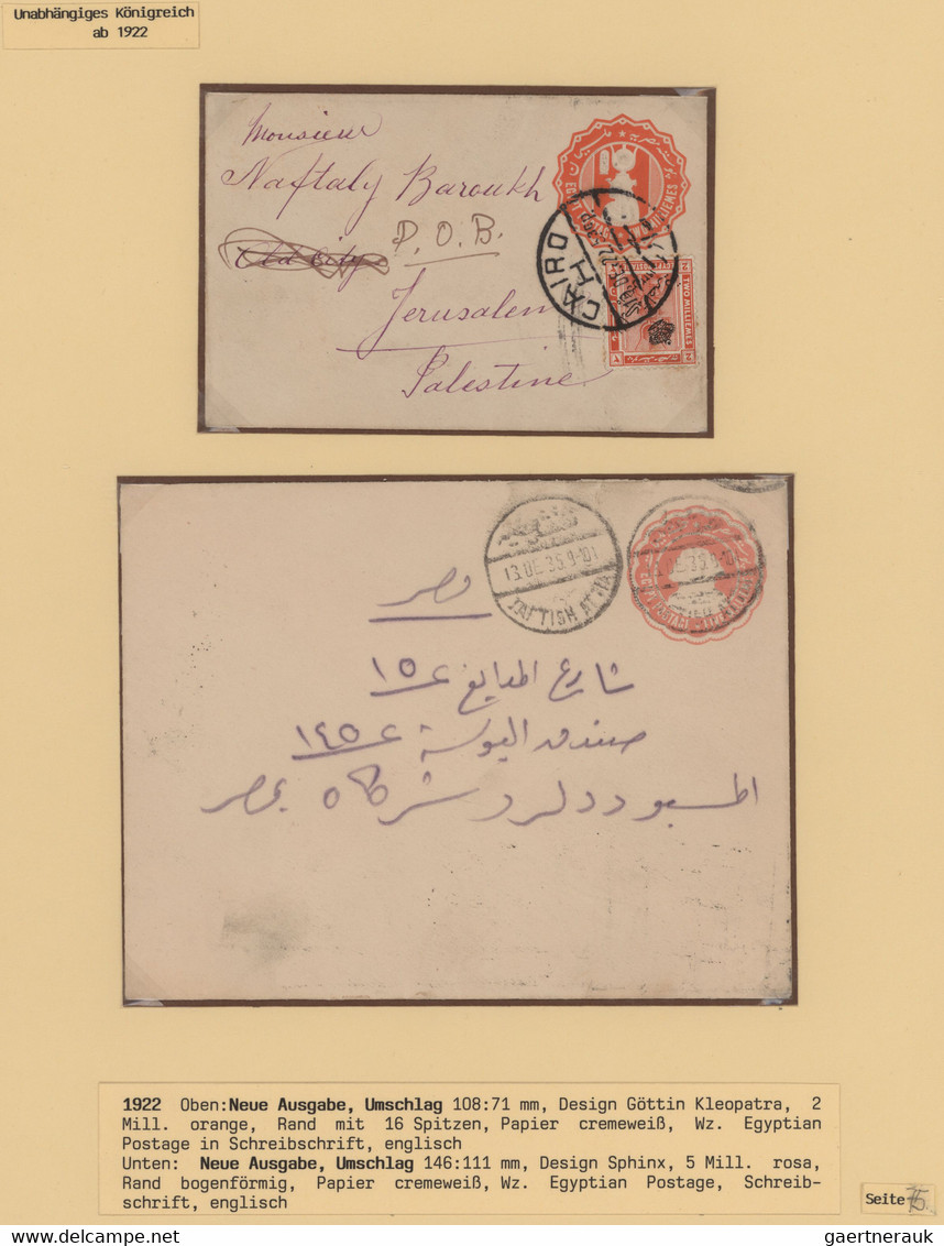 Ägypten - Ganzsachen: 1913/1921, Petty Collection Of Ten Stationeries (eight Unused, Two Used) Compr - Otros & Sin Clasificación