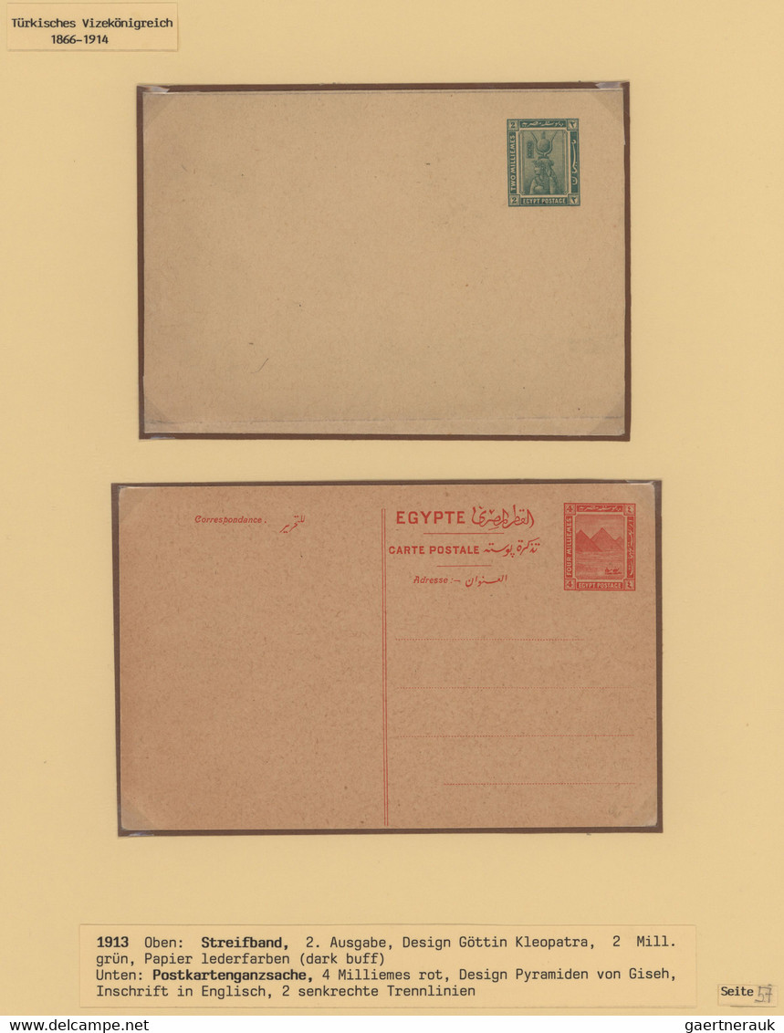 Ägypten - Ganzsachen: 1913/1921, Petty Collection Of Ten Stationeries (eight Unused, Two Used) Compr - Otros & Sin Clasificación