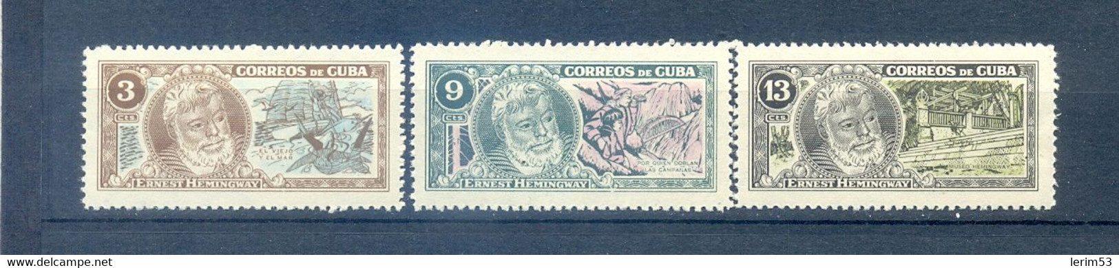 CUBA 1963 ERNEST HEMINGWAIY MNH - Nuovi