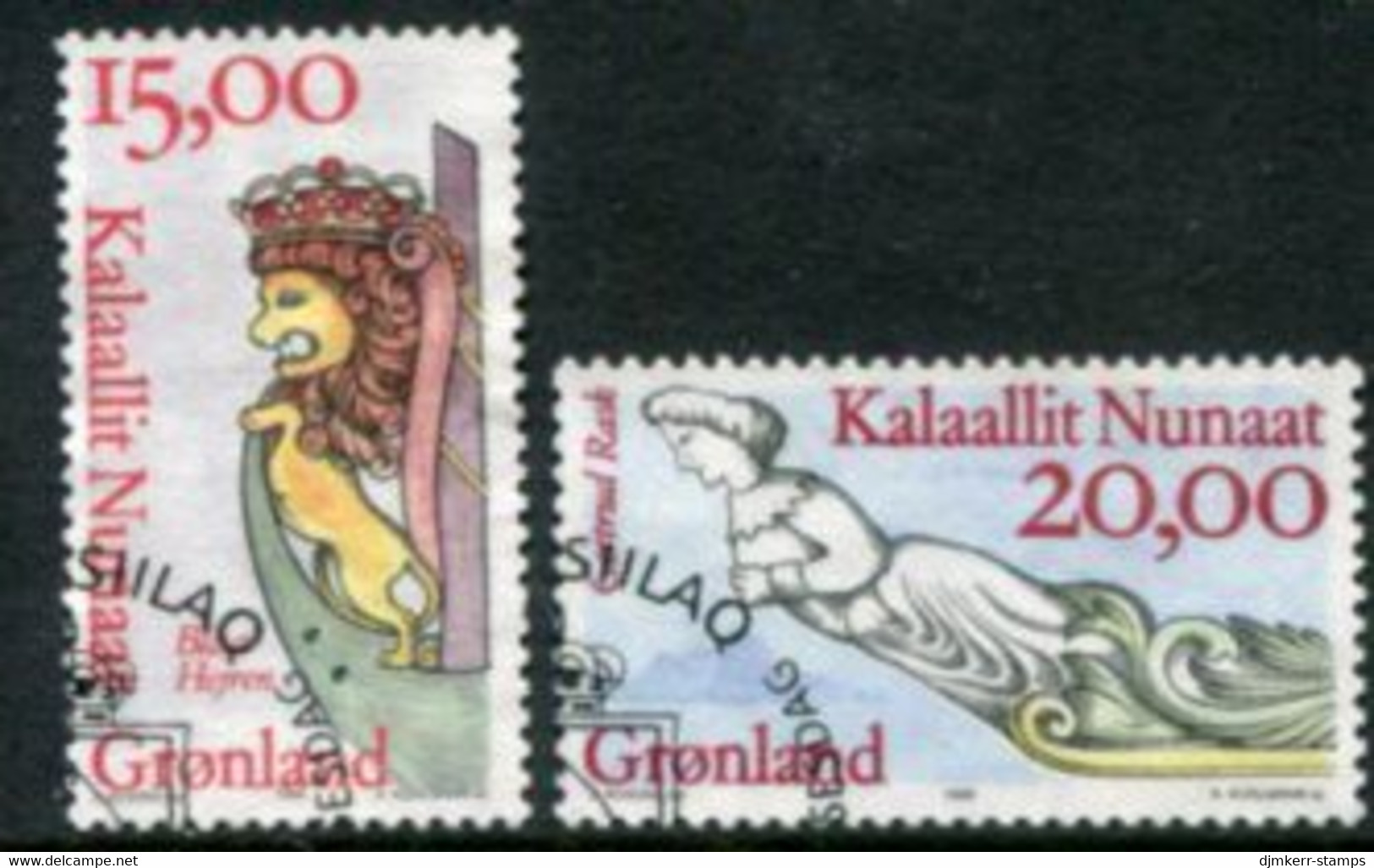 GREENLAND 1996 Ships' Figureheads Used  Michel 294-95 - Used Stamps