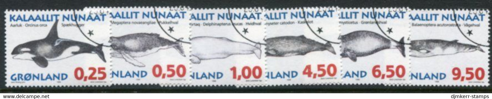 GREENLAND 1996 Whales I Used  Michel 287-92 - Oblitérés