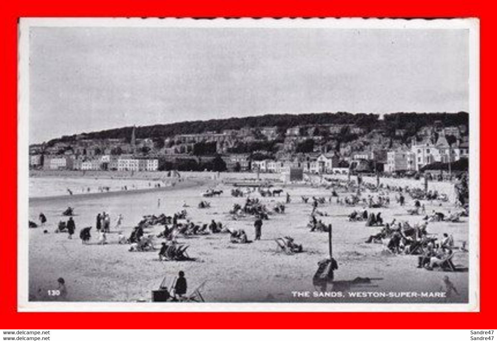 CPSM/pf  WESTON-SUPER-MARE (Angleterre).  The Sands,  Animé. ..*5160 - Weston-Super-Mare