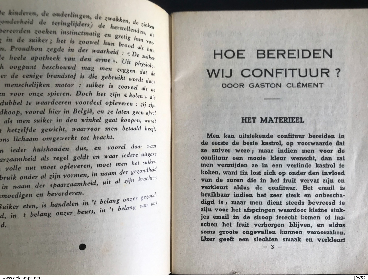 Confituur En Gesuikerde Gerechten - Gaston Clement & C. Vandendoorn - 79p. -10x14cm - Oud