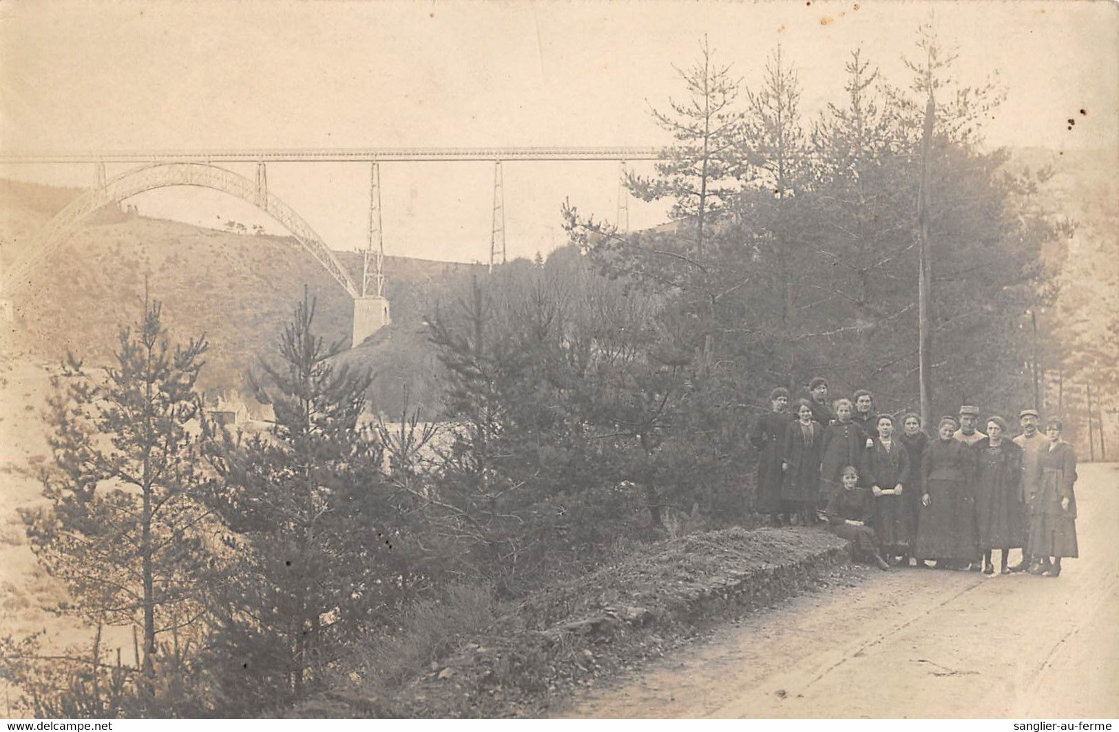 CPA 15 CARTE PHOTO DU VIADUC DE GARRABIT - Otros & Sin Clasificación