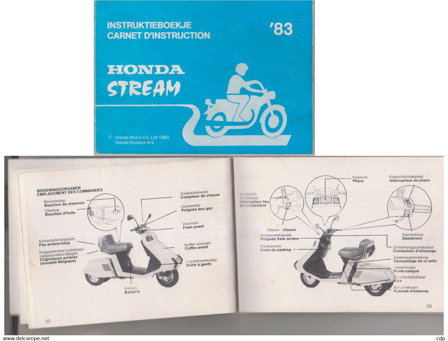 HONDA Stream  Carnet Instruction - Motor Bikes