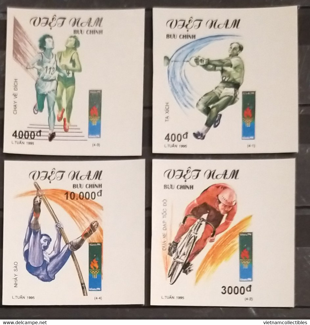 Vietnam Viet Nam MNH Imperf Stamps 1995 : Summer Olympic Games / Bike / Bicycle / Running (Ms704) - Vietnam