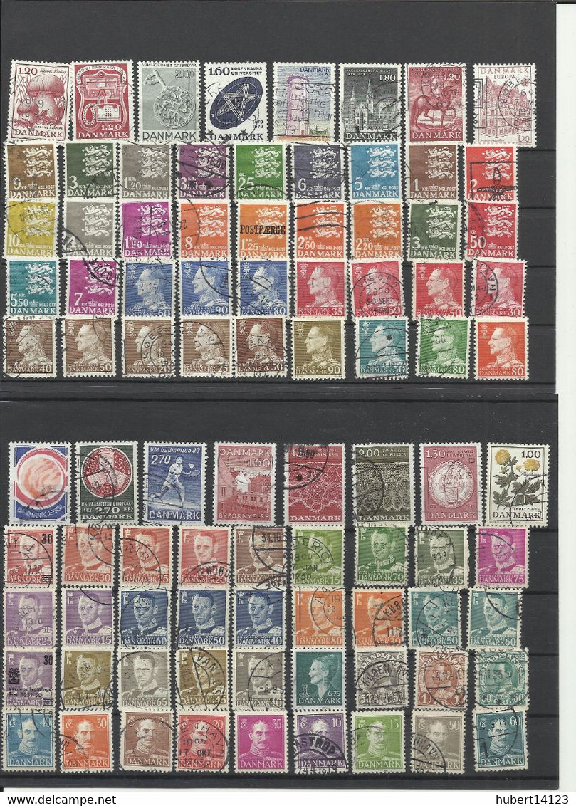 Danemark collection de 600 timbres différents DANMARK