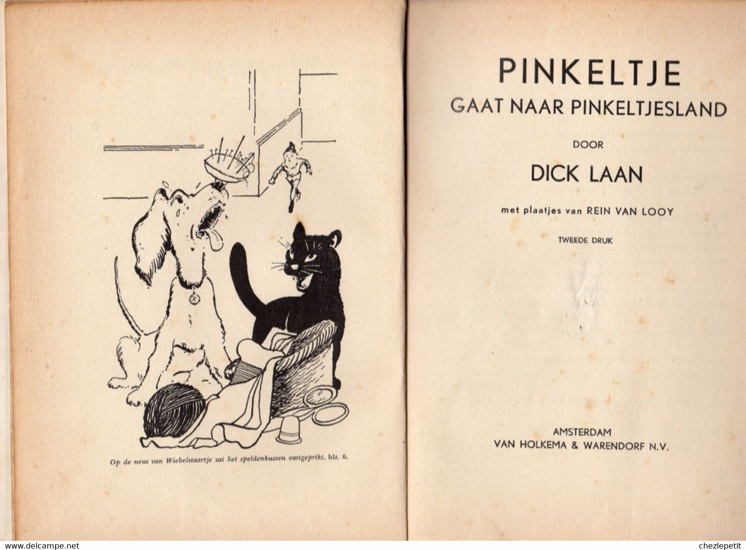 DICK LAAN PINKELTJE GAAT NAAR PINKELTJESLAND 1960 PETITOU - Jeugd