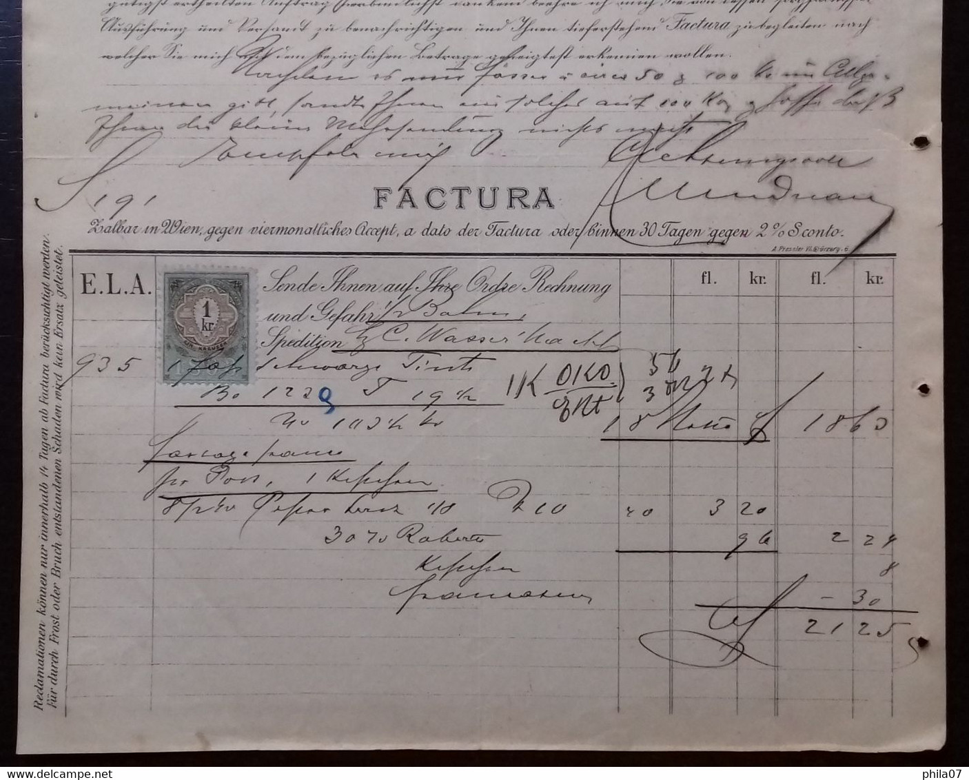 Night Lights Factory, Patent Sealing Wax Inks - E.L. Andreazzi, Patent-Siegellack Tinten U. Nachtlichter-Fabrik, 1894. F - Autres & Non Classés