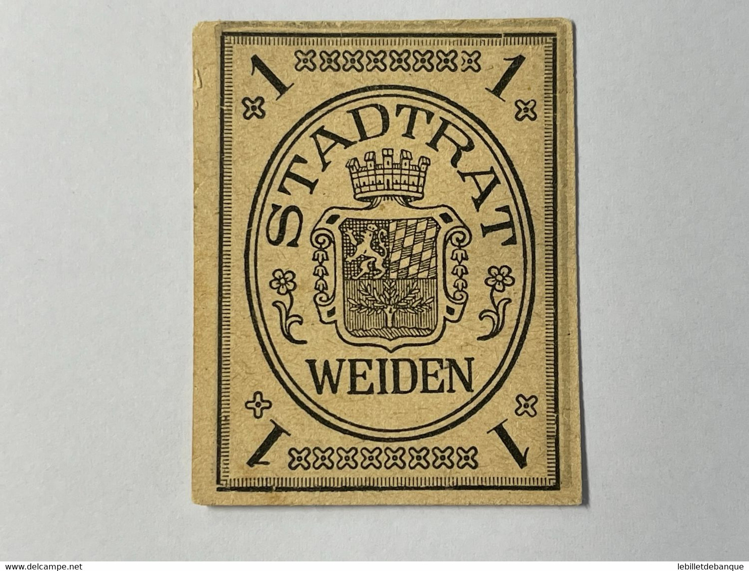 Allemagne Notgeld Weiden 1 Pfennig - Colecciones