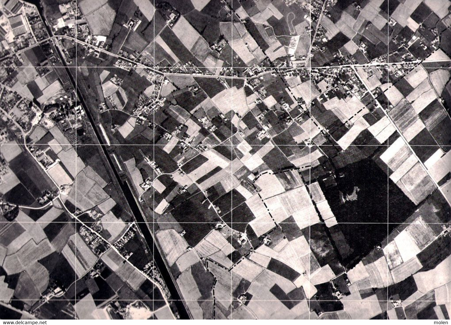 HEESTERT = ZWEVEGEM In 1971 GROTE LUCHT-FOTO 63x48cm ©1971 KAART ORTO PLAN 1/10.000 CARTOGRAPHIE PHOTO AERIENNE R234 - Zwevegem