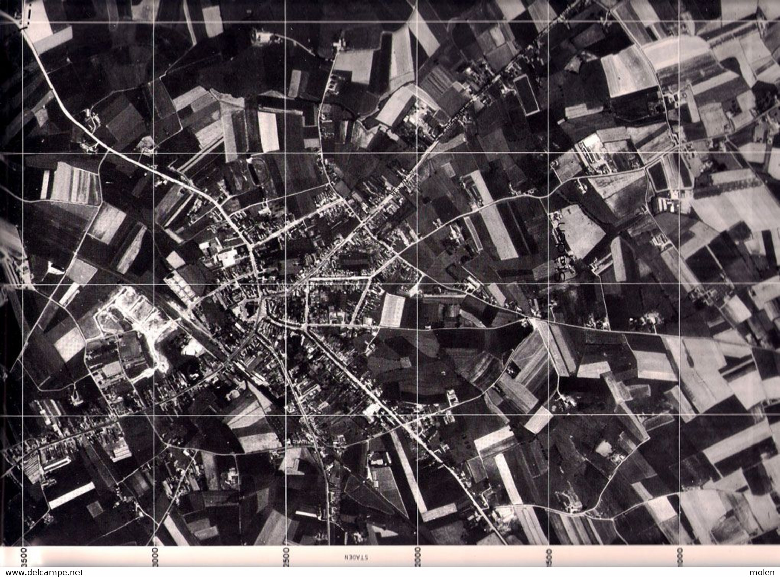 STADEN Toestand In 1971 GROTE LUCHT-FOTO 63x48cm ©1971 KAART ORTO PLAN 1/10.000 CARTOGRAPHIE PHOTO AERIENNE CARTE R229 - Staden