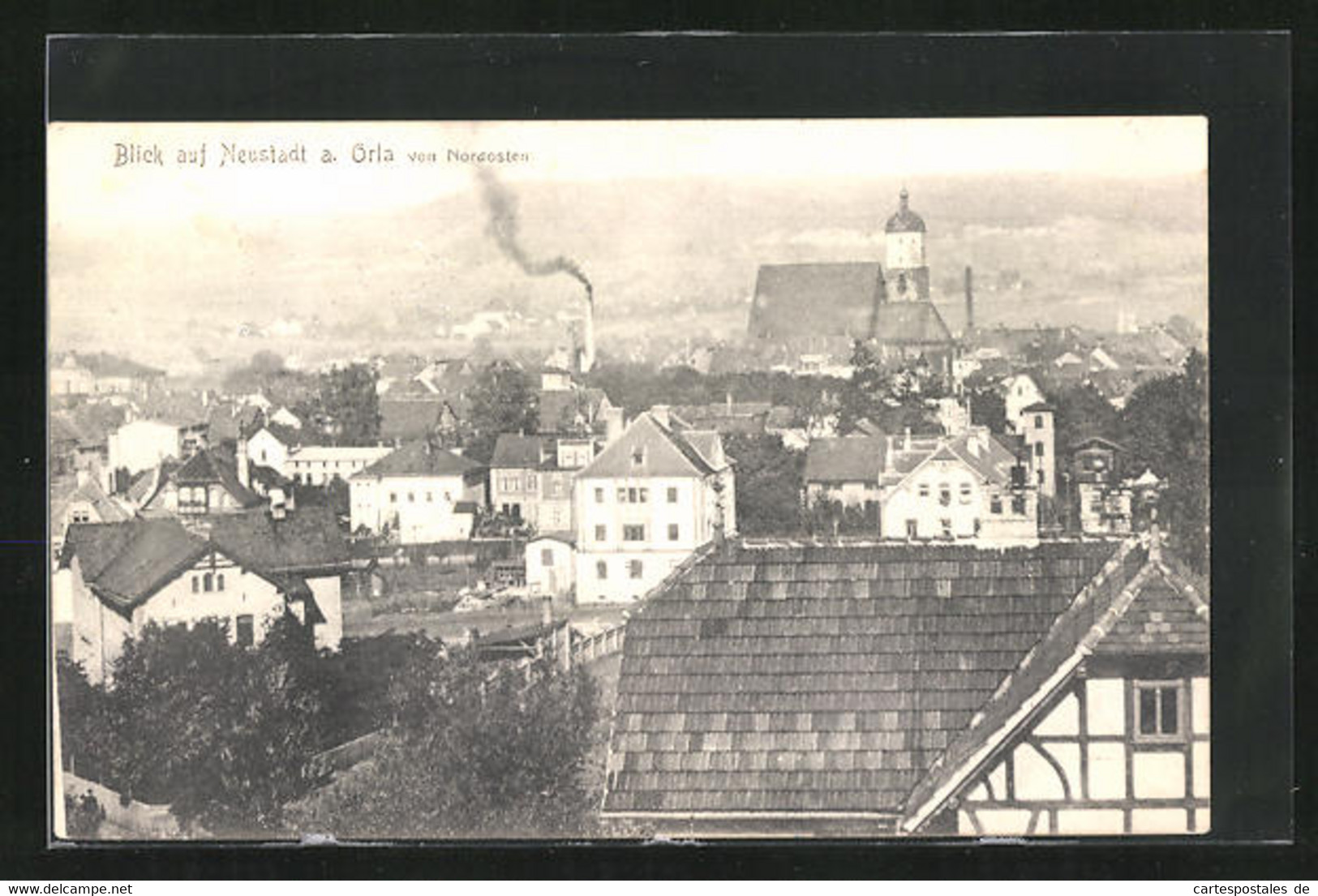 AK Neustadt A. Orla, Blick Von Nordosten Auf Die Stadt - Neustadt / Orla