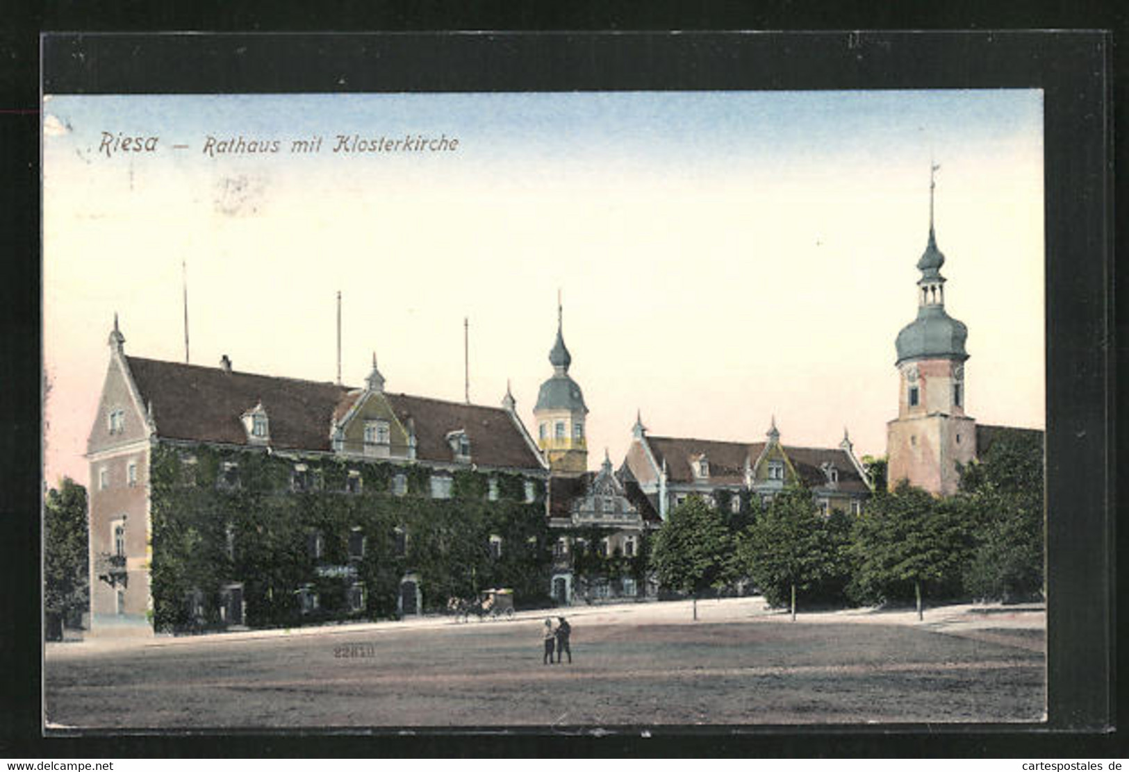 AK Riesa, Rathaus Mit Klosterkirche - Riesa