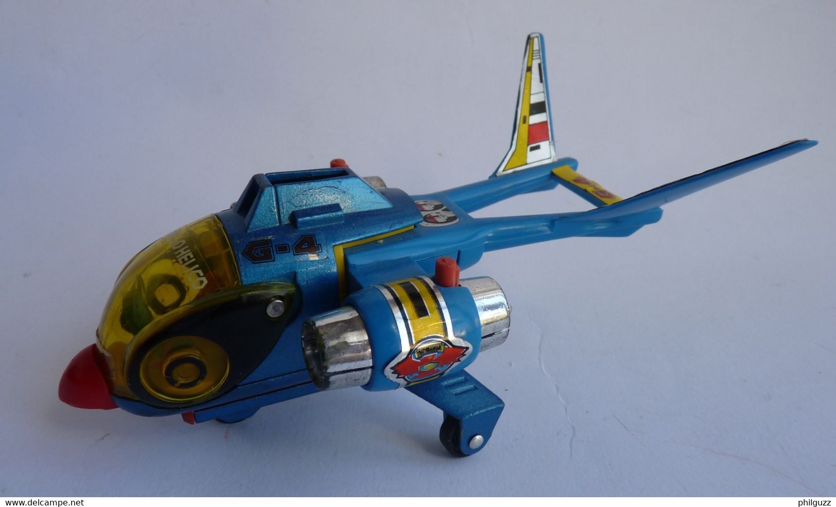 FIGURINE POPY SWALLOW HELICO HELICOP Gatchaman Bataille Des Planètes Incompet - Other & Unclassified