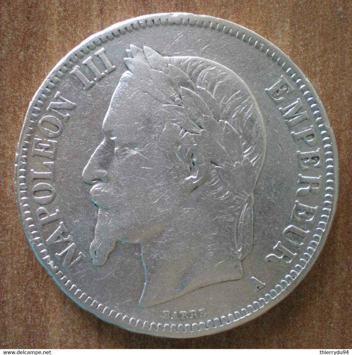 France 5 Francs 1868 A Paris Napoleon 3 Que Prix + Port Frcs Frc Cents Centimes Argent Silver Paypal Bitcoin OK - 5 Francs
