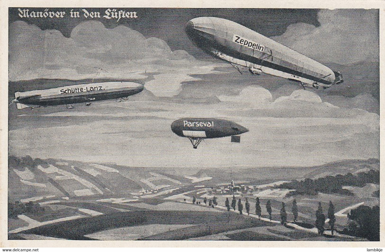Deutsches Reich Postkarte Zeppelin 1916 - Lettres & Documents