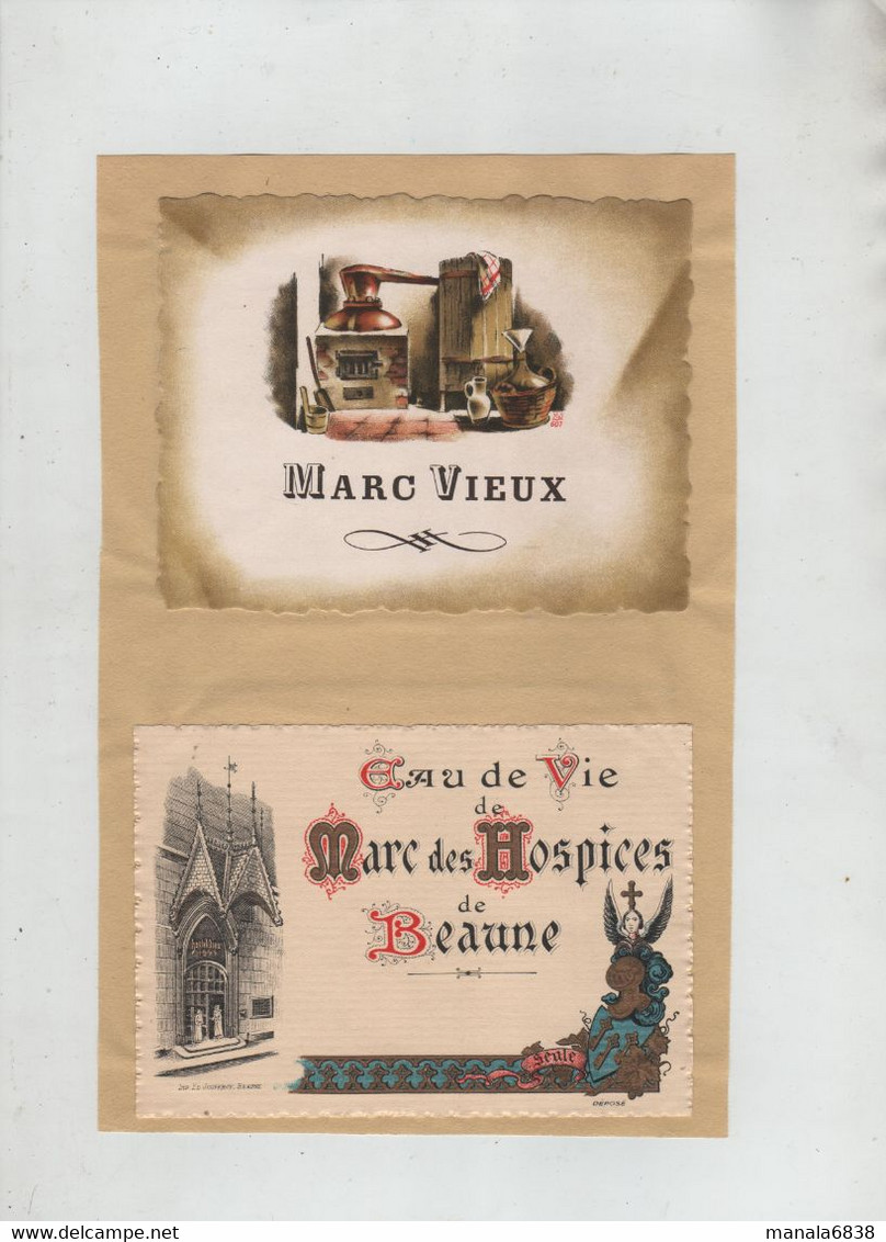 Marc Bourgogne Château Des Jacques Thorin Romanèche Marc Vieux Eau De Vie Hospices Beaune - Altri & Non Classificati