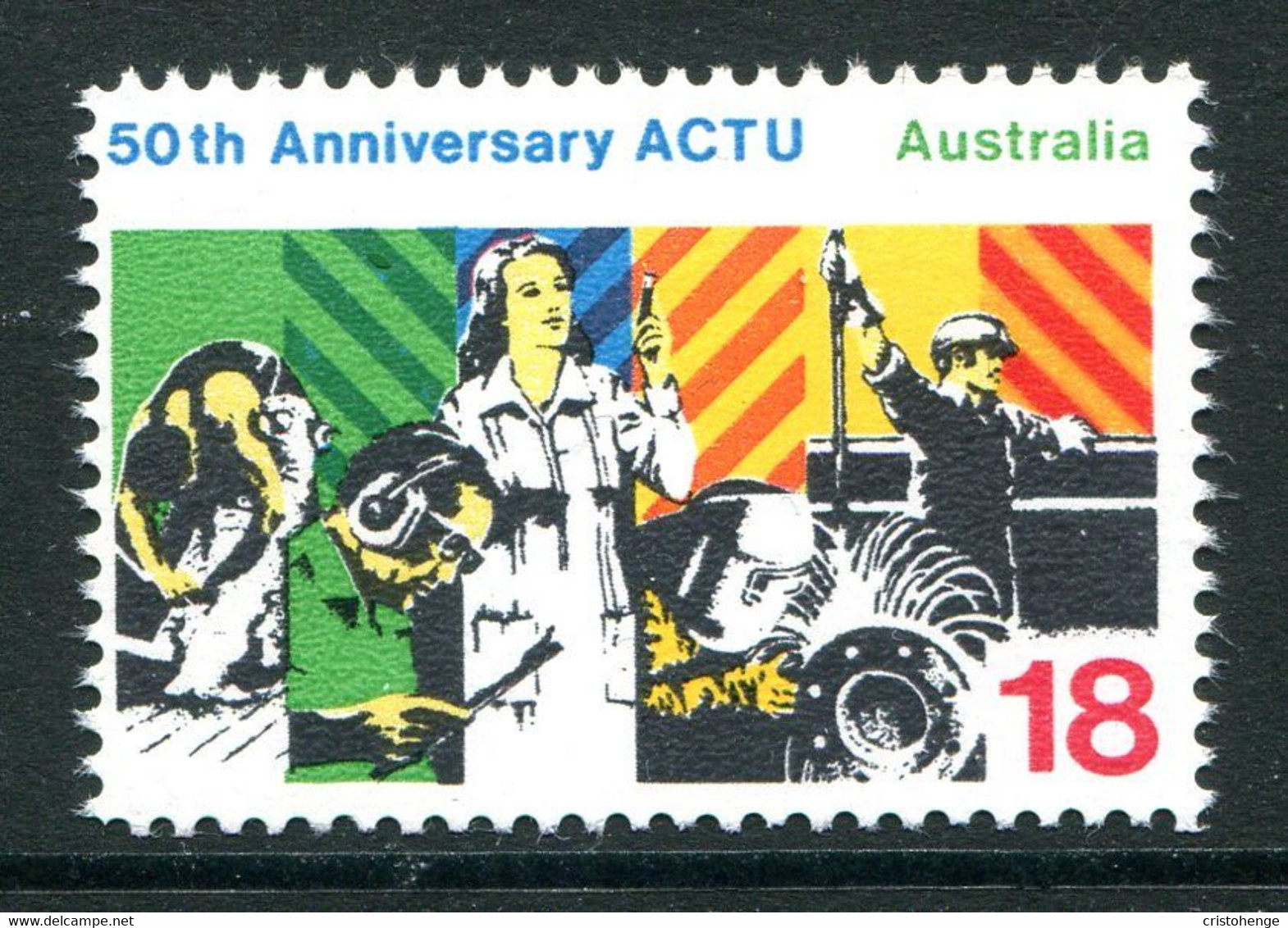 Australia 1977 50th Anniversary Of Australian Council Of Trade Unions MNH (SG 654) - Mint Stamps