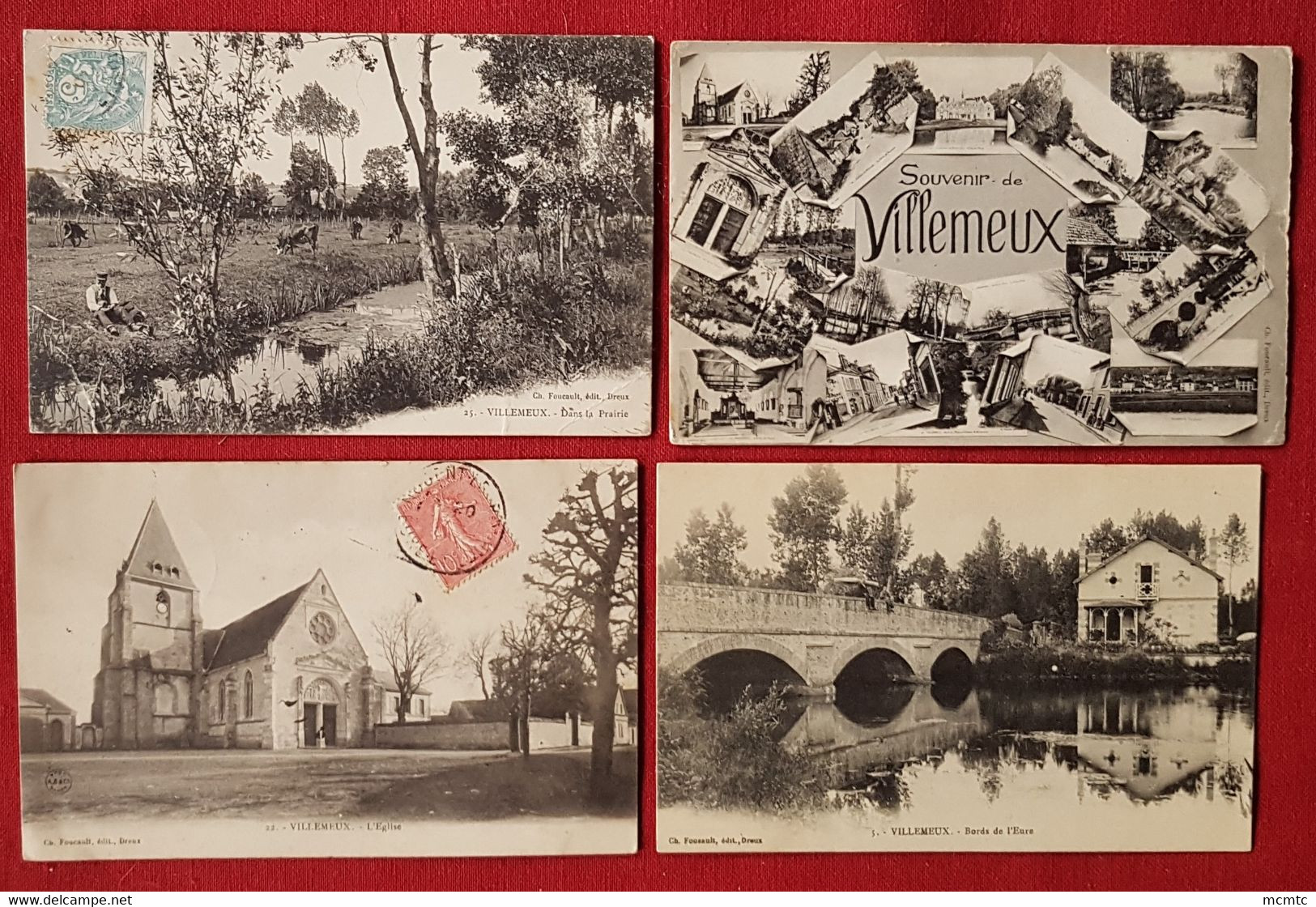 4 Cartes -    Villemeux-sur-Eure   -   [28] Eure Et Loir - Villemeux-sur-Eure