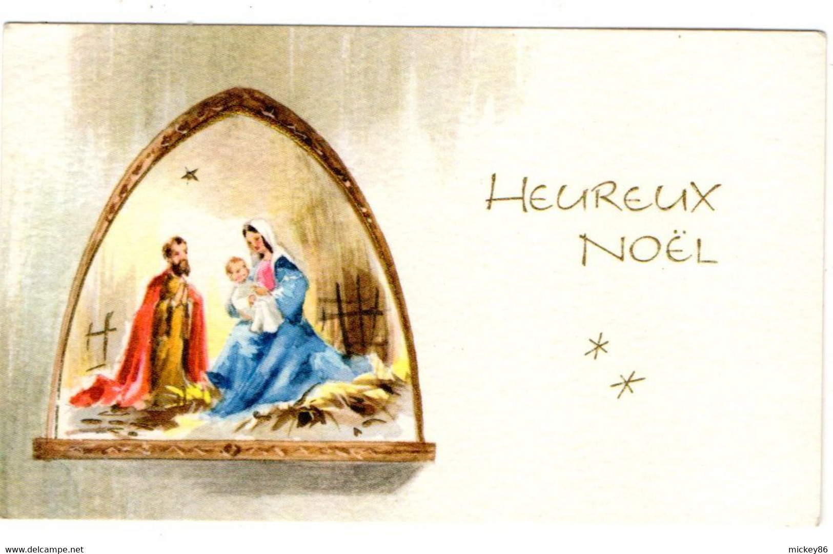 Heureux Noel--- Mignonnette ---- Illustrateur  ????   -- Nativité........ ..à Saisir - Sonstige & Ohne Zuordnung