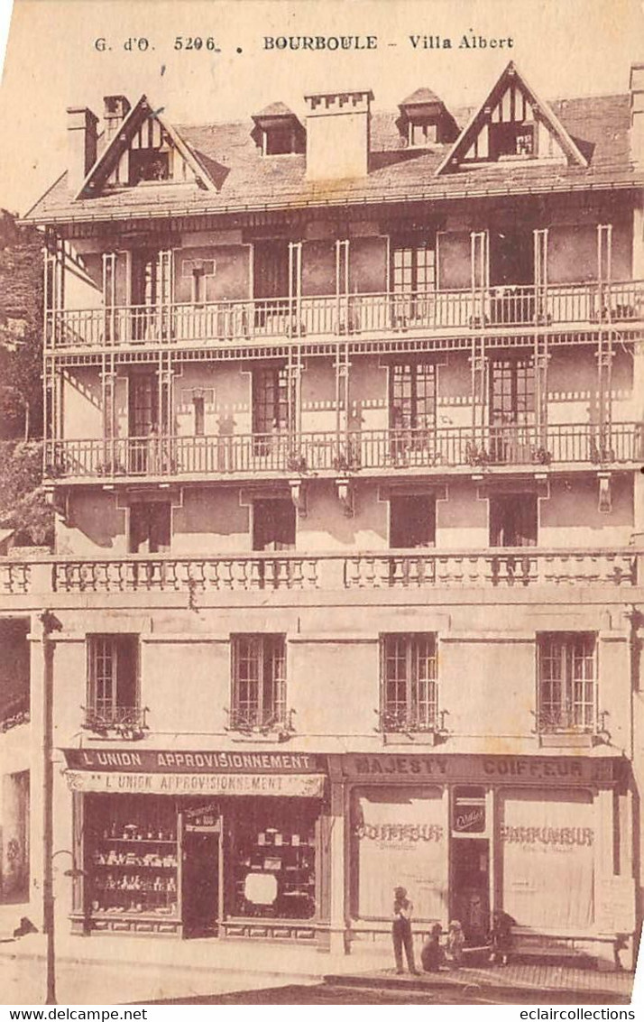 La Bourboule        63         Villa Albert   . Commerce: L'Union Approvisionnement  (voir Scan) - La Bourboule