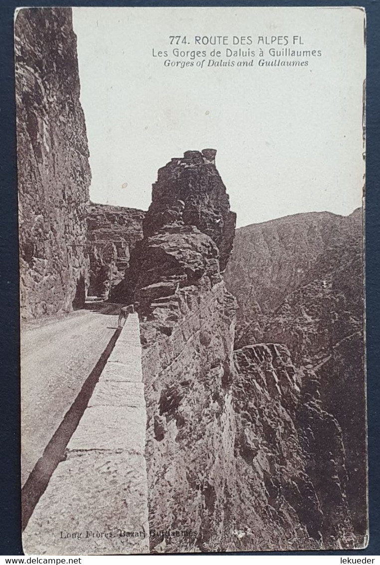 Carte Postale NIZA (06): 774 GUILLAUMES, Les Gorges De DALUIS, Route Del Alpes, 156 - Mehransichten, Panoramakarten