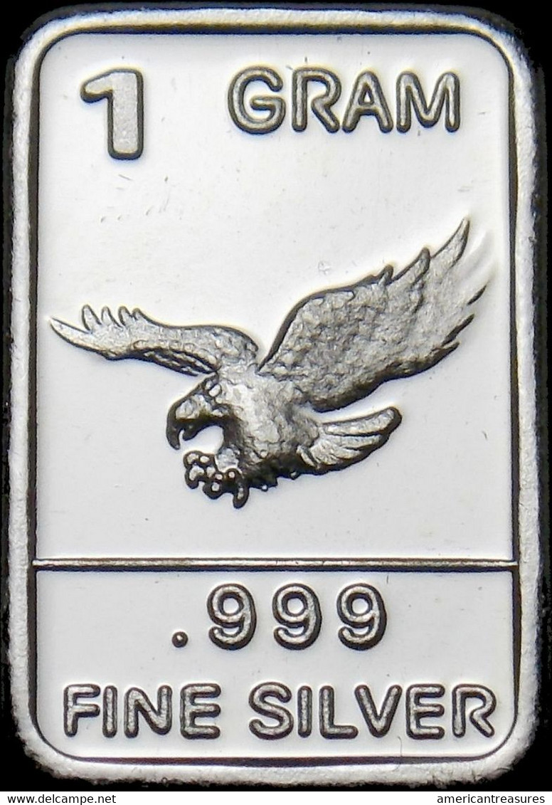 USA 1 Gram .999 Fine Silver Bar - American Eagle - NEW - Uncirculated - Otros – América