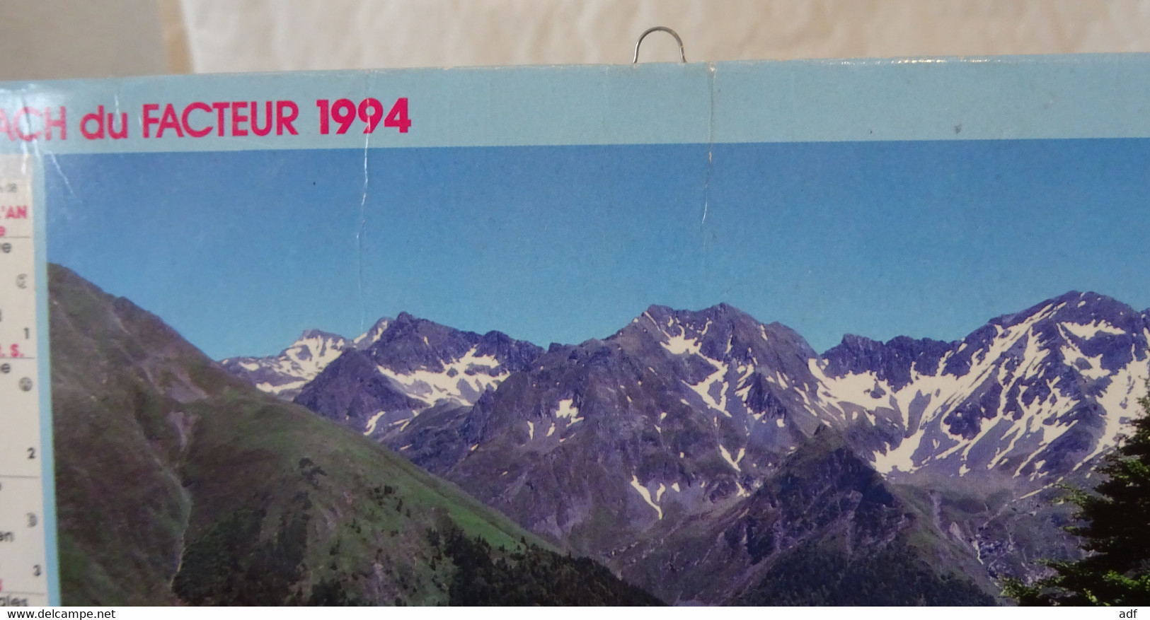 1994 CALENDRIER ( Double ) ALMANACH DU FACTEUR, LA POSTE, VALLEE D'OSSAU, POINTE DE DIBEN, J. CARTIER BRESSON, VAR 83 - Groot Formaat: 1991-00