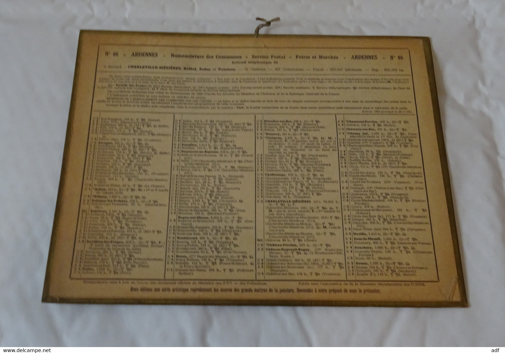 1968 ANNEE BISSEXTILE CALENDRIER ALMANACH DES PTT, CAYEUX : DUNES DE MOLIERES D'AVAL, CAVALIERS, OBERTHUR, ARDENNES 08 - Tamaño Grande : 1961-70