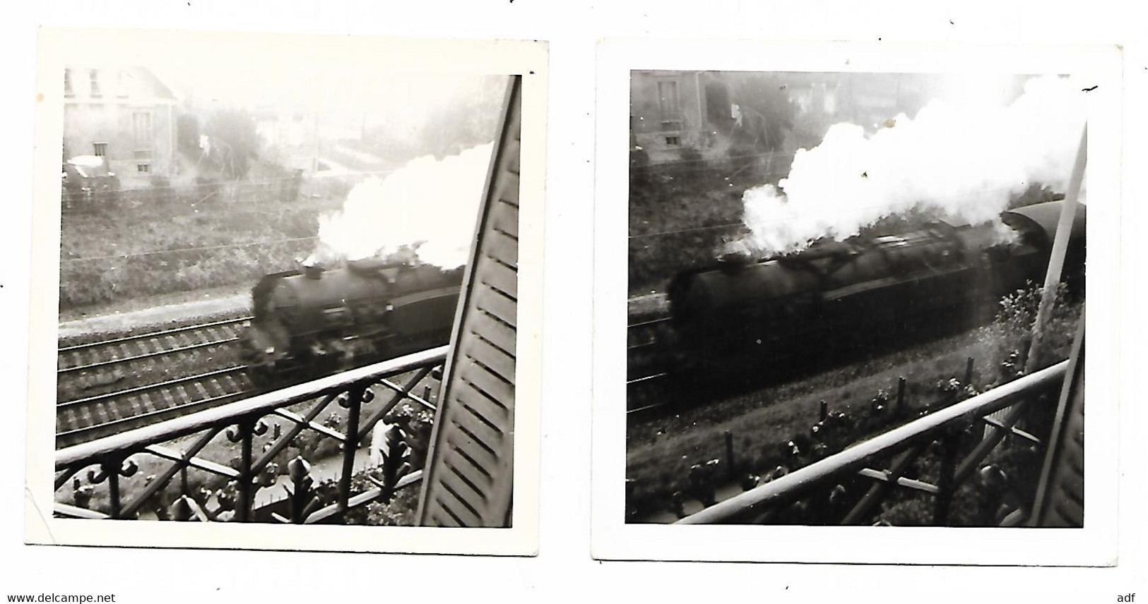 LOT 2 ANCIENNES PHOTO ENGHIEN ( EDINGEN ), TRAIN, LOCOMOTIVE, 1969, " DERNIERS MOMENTS DE LA VAPEUR ", HAINAUT, BELGIQUE - Edingen