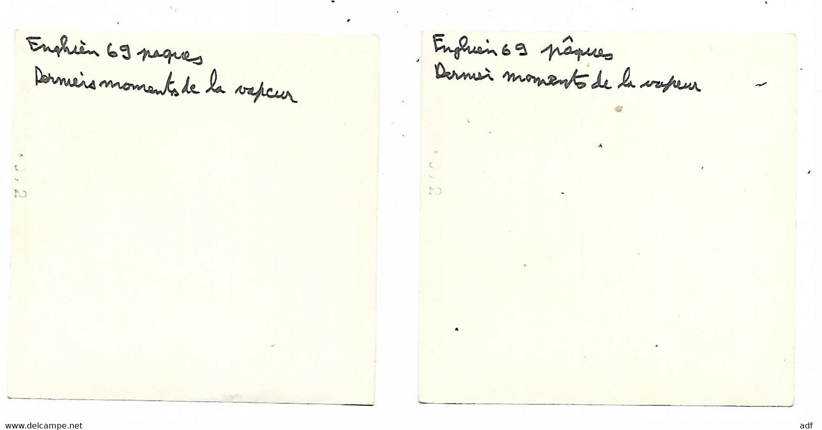 LOT 2 ANCIENNES PHOTO ENGHIEN ( EDINGEN ), TRAIN, LOCOMOTIVE, 1969, " DERNIERS MOMENTS DE LA VAPEUR ", HAINAUT, BELGIQUE - Edingen