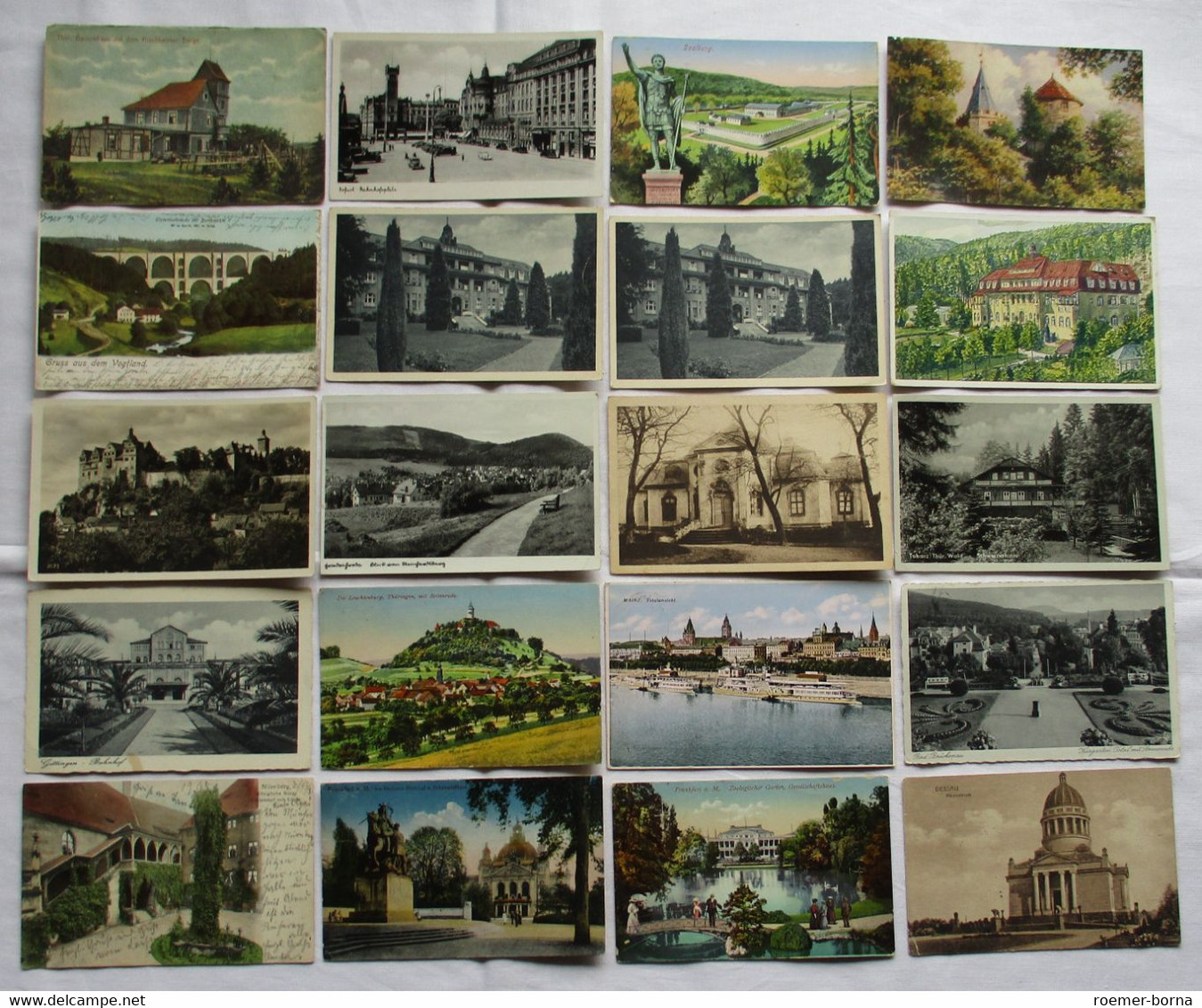 1000 Interessante Alte Ansichtskarten Um 1910-1940 (126229) - 500 Postcards Min.