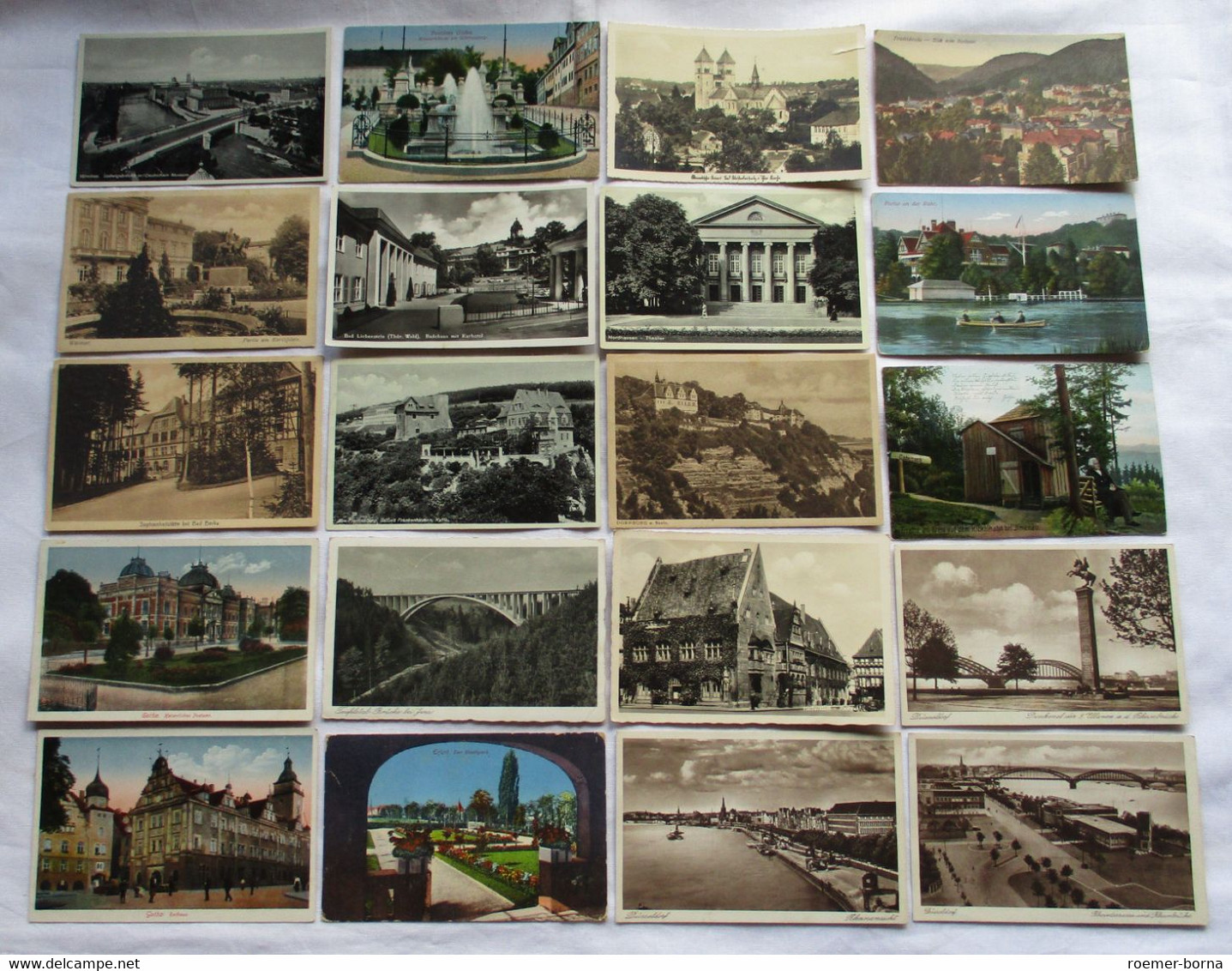 1000 Interessante Alte Ansichtskarten Um 1910-1940 (126229) - 500 Postcards Min.