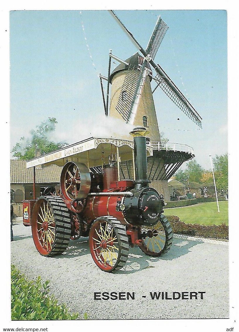 CP ESSEN - WILDERT, BAKKERSMOLEN EN STOOMTRACTOR " GAAR - SCOT ", MACHINE A VAPEUR, BELGIQUE - Essen