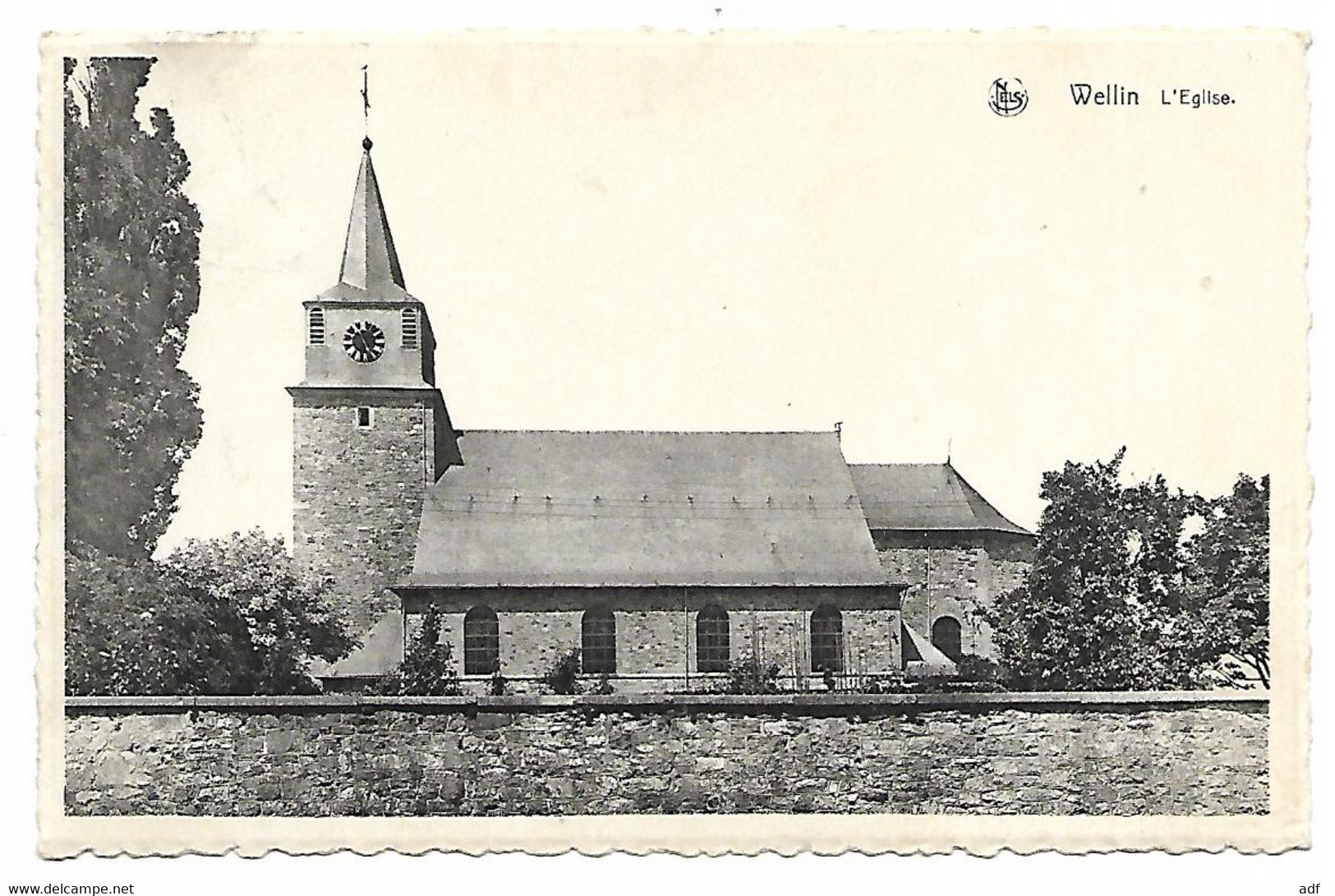 CPSM WELLIN, L'EGLISE, Format 9 Cm Sur 14 Cm Environ, PROVINCE DE LUXEMBOURG, BELGIQUE - Wellin