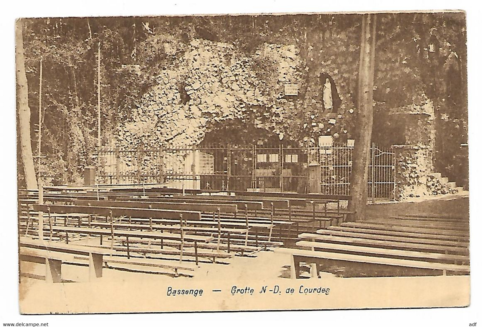 CPA BASSENGE, GROTTE N.D. DE LOURDES, PROVINCE DE LIEGE, BELGIQUE - Bassenge