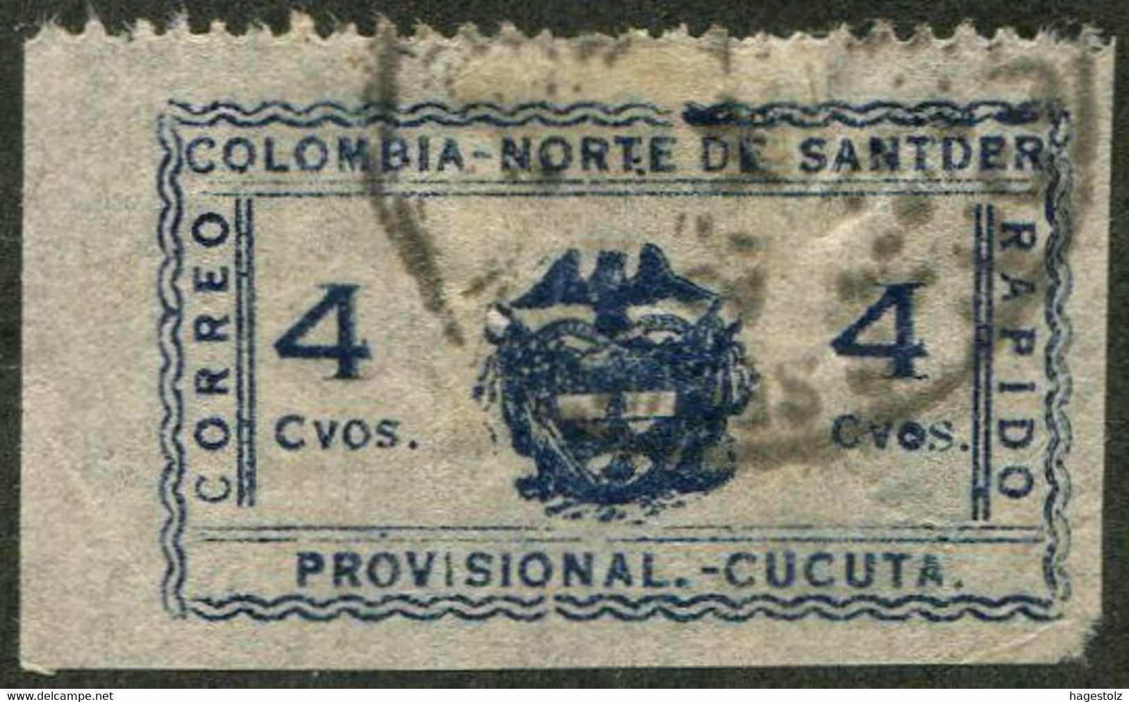 Colombia 1927 CUCUTA Correo Rápido NORTE SANTANDER Private Carrier Local Post Poste Privée Colombie Kolumbien Privatpost - Colombia