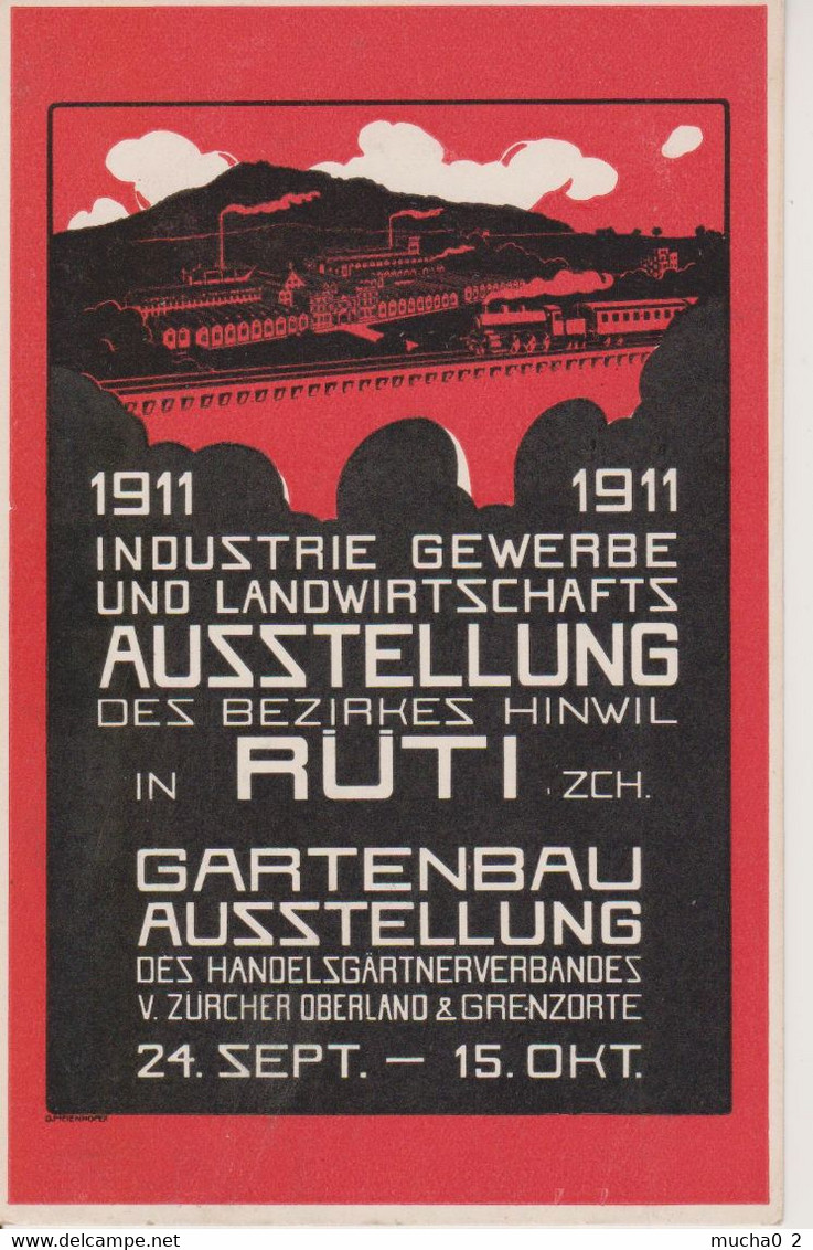 RÜTI - AUSSTELLUNG INDUSTRIE GEWERBE UND LANDWIRTSCHAFTS - 1911 - Rüti