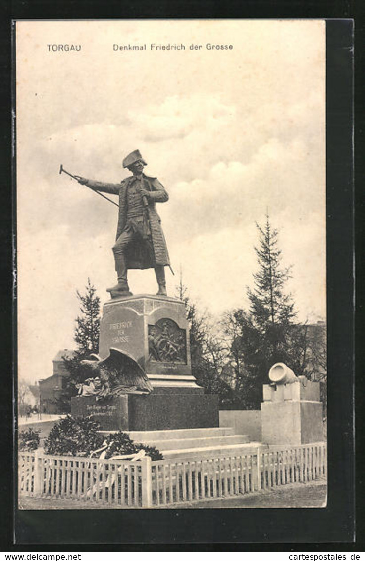AK Torgau, Denkmal Friedrich Der Grosse - Torgau